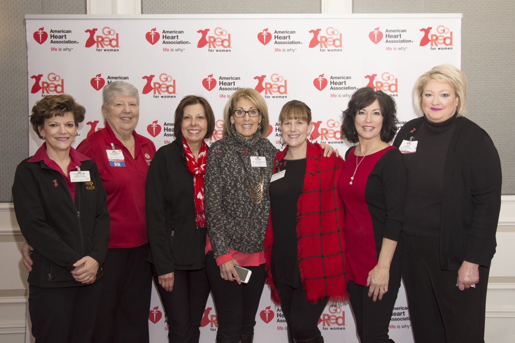 Chris Danter, Doris Stoehner, Nancy Toivonen, Ronna Croft, Angie Soltysiak, Diane Zych, Marci Allen
